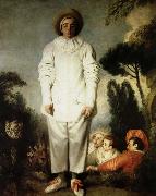 Jean antoine Watteau gilles oil on canvas